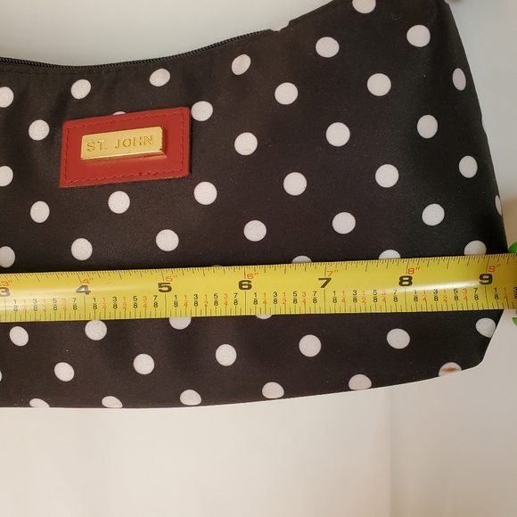 π³ St. John Small B/W Polkadot Purse π³ - Picture 9 of 12